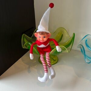 Vintage Kneehugger Elf Plush with Red and white Outfit
